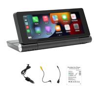 RASTKY High Clear Car BT MP5 Player Portable Foldable 6.86in Touch Screen Auto Audio and Video Player Wireless Multi-media Receiver