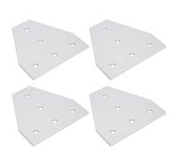 RASTKY High Hardness 5-Hole Joint Bracket, T Shape Repair Mending Plate for Aluminum Profile, Flexible Design for Robot Projects, 4pc for Construction Industry (Model 3030T)