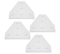 RASTKY High Hardness 5-Hole Joint Bracket, T Shape Repair Mending Plate for Aluminum Profile, Flexible Design for Robot Projects, 4pc for Construction Industry (Type 4040T)