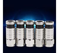 RASTKY High Hardness Steel Coax Crimper F Type - Professional Compression Connectors Set for RG6 RG59 RG58 - Great for Cable Installation Kit