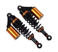 RASTKY High-Quality Motorcycle Air Shock Absorber Smooth Polished for Stability Compatible with All Terrain Motorbikes Aluminum Black+orange 2pc Riders