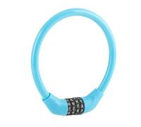 RASTKY High Security Cable Lock Convenient 4-Digit Number Password Unlocking Bike Lock Outdoor Cycling Equipment Zinc Alloy ABS for Adults (Blue)