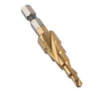 RASTKY High Speed Steel Step Drill Bit Accurate Drilling Cutter Tool with X-Shaped Opening for Wood, Stainless Steel, Copper and More 10 Steps 4~22mm for Hand Drill, Bench (4mm~12mm)