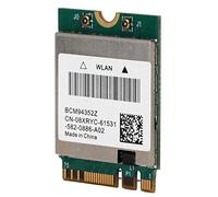 RASTKY High-Speed Wireless Card Dual Band NGFF M.2 Adapter BCM94352Z with 4.0, 867Mbps WiFi Speed, Compatible with 7/8/10 & OS X - Includes 2 Internal Antennas (2 external antenna connection lines)