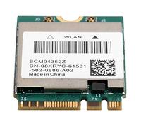 RASTKY High-Speed Wireless Card Dual Band NGFF M.2 Adapter BCM94352Z with 4.0, 867Mbps WiFi Speed, Compatible with 7/8/10 & OS X - Includes 2 Internal Antennas (Connection cable + antenna + barrier)