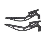 RASTKY High Strength RC Wheelbase Chassis Kit Lightweight Composite Material Frame for 1/10 RC Crawlers, Enhanced Shock Absorption, Black