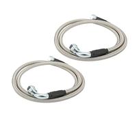 RASTKY High Strength Transmission Cooler Hose Fitting Kit for TH350 TH400 700R4 4L80E, Replacement Cooling Lines for Car Transmission, an 6 Flared Port 50in Length for Mechanic