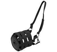 RASTKY Horse Multi Hole Grass Muzzle Equine Easy Breathe Mouth Cover, Adjustable Nylon + Metal Material, Nice for Founder and Colic, Black/Red/Blue (S/M/L)