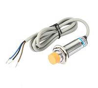 RASTKY Inductive Proximity Sensor Switch Detection for Machine Tools, Metallurgy, Iron 30 * 30 * 1mm for DC12-24V Plated Brass LJ18A3-8-Z/AX NPN