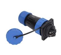 RASTKY Industrial Plug Socket Connector Solid 380V 45A IP68 Screw Crimping Aviation Power Connector for Instrumentation Copper (5 Pin)