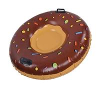 RASTKY Inflatable Snow Tube, Adult Ski Ring, High Strength PVC Sled for Outdoor Skiing, Coffee