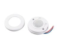 RASTKY Infrared Human Body Sensor Slim Design Adjustable Timing Modes for Ceiling Wall Mounting Day Night Work Suitable for Passageways Tiny Size ABS