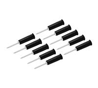 RASTKY Insulation Pins PVC Brass Stainless Steel Wire Piercing Probe 2mm to 4mm Conversion Multimeter Back Probe Pins 10pcs for Car Repairs (Black)