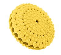 RASTKY Interactive Dog Puzzle Toy for Puppies, Proof Teeth Cleaning Dog Food Toy, 4.3" Diameter Puzzle for Training Treats, Fun Games Treat Dispenser for Enhanced Intelligence (Yellow)