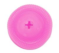 RASTKY Interactive Food Dispensing Dog Toy Durable Puzzle Teething Ball for Teeth Cleaning and Strengthening Bond Between Pet and Owner for All Breeds TPR (Pink)