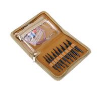 RASTKY Interchangeable Circular Needle Set Ergonomic Handles Easy Knitting Tool Kit 18 Needles for Home Use Crafting Enthusiasts