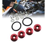 RASTKY JDM Arrow Storage Case Fasteners Kit High Strength Anodic Oxidation Surface for Car Bumper Arrow Storage Case Kit (Red)