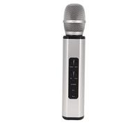 RASTKY K6 Singing Microphone Speaker, Built-in Module, Easy to Use Karaoke Wireless Mic for Singing Apps, for Parties and Events (Silver)