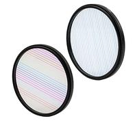 RASTKY Kaleidoscope Glass Prism Photography Props Stunning Blue Streak Filter for Unique Effects in Characters, Landscapes, Night Scenes, 77mm/82mm (#4)