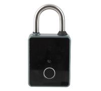 RASTKY Keyless Entry Electronic Lock Fingerprint Padlock for Farm Gate and Toolboxes 1.5 in 1 Unlocking Method for Warehouse Cabinet High Performance Fingerprint Combination Lock, Aluminium Alloy (#2)