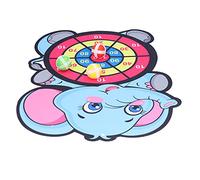 RASTKY Kids Elephant Dartboard Set Hook and Loop Stick Ball Game, Lightweight Flannel Material