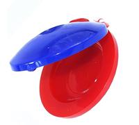 RASTKY Kids Finger Castanet Lovely Design Plastic Percussion Instrument, Improving Music Perception Ability for Children, Parents' Interaction (Red Blue)