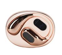 RASTKY Language Translator Earbuds Precise Recognition Multilingual Vocab Translation Device for Efficient Communication Beige Yellow