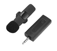 RASTKY Lavalier Microphone Wireless Recording 3.5mm Clamp/Holder On Mic with Intelligent Noise Canceling Live Streaming, and Interviews