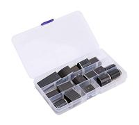 RASTKY Leather Belt Hole Puncher Set Durable Hollow Cutter Punch Tool for Leather Drilling, 39Pcs Oval Round Square, Alloy Steel, for Crafting Enthusiasts