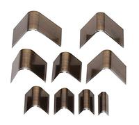 RASTKY Leather V Shape Punch Durable Tail Cut Tool Set for Leather Craft, 10 X A28 Semicircle 9 X A29V Type 9 A30 Shallow Semicircle 15 A31 Round Punch, Applicable for Cutting and Belt Perforation