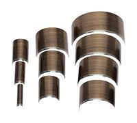 RASTKY Leather V Shape Punch Tool for Leather Craft, 10 X A28 Semicircle 9 X A29V Type 9 A30 Shallow Semicircle 15 A31 Round Punch, Suitable for Belt Perforation and Tail Chop (A28