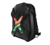 RASTKY LED Motorcycle Backpack Stylish LED Dynamic Screen Backpack for Outdoor Sports and Leisure for Men and Women ABS PC Oxford Cloth 13.2 X 6.7 X 18.3in