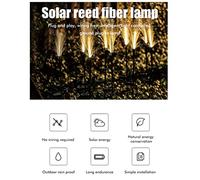RASTKY LED Solar Reed Garden Stake Lights Wireless Easy to Install & Automatic On/Off from Dusk to Dawn for Outdoor Lawn Patio Yard Pathway, Solar Decorative Lights for Villas and Balconies