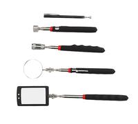 RASTKY LED Telescoping Magnetic Pick Up Tool Set Handy for Metal Accessories Search Maintenance 5Pcs for Various Use Needs