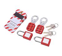RASTKY Lockout Tagout Hasp Safety Padlock Set with Writable Labels for Industrial Use, Reliable Lockout Tag Kit