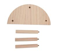 RASTKY Lovely Half Round Hamster Platform Safe Pine Wooden Stand Platform, Smooth Edges, Suitable for Hamster Play Area