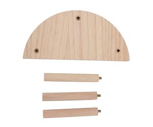 RASTKY Lovely Half Round Hamster Platform Safe Pine Wooden Stand Platform, Smooth Edges, Suitable for Hamster Play Area