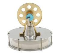 RASTKY Low Noise Stirling Engine Motor Model Kit Silvery Zinc Alloy Stainless Steel Electricity Power Generator Model for Classroom Demonstration