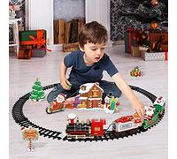 RASTKY Luxury Christmas Tree Train Set Safe Durable Materials Easy Assemble Perfect Children and Adults Mini Train Toy Set Home Decoration for Christmas