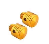 RASTKY M10*1.25Motorcycle Rearview Mirror Thread Bolts Adapter Screws for- Anodized Aluminum Alloy Replacement - WithFit (Gold)