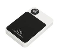 RASTKY Magnetic Wireless Portable Charger Accurate Power Display 5000mAh Battery Super Strong Magnetic Suction for Convenient Charging on the Go (White)