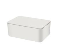 RASTKY Mask Storage Case Moistureproof Easy to Carry for Travel Outdoor, Eco-friendly PP Pink-White 7.4 * 4.9 * 2.9in (Black) (White)