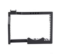 RASTKY Metal Camera Cage Durable Cold Shoe Rig for GH4/5, Portable Camera Stabilizer Cage for Microphone Black Aluminum Alloy 6.53 X 4.72 X 1.93 Inches