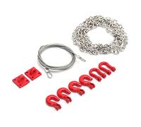RASTKY Metal RC Tow Buckle Tow Shackle Bracket 1/10 RC Crawler SCX10 CC01 D90 Model Cars - Heavy Duty Shackles Offroad Vehicle Recovery