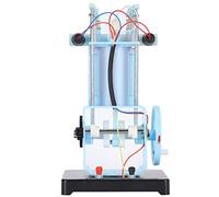 RASTKY Mini Gasoline Engine Model Toy, 4 Stroke Single Cylinder Physical Experiment Equipment, Battery Powered Toy for Teaching Demonstrate Working Principle