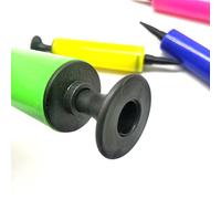 RASTKY Mini Hand Push Balloon Pump Lightweight Compact Inflator for Party Decoration Supplies, Durable Plastic Air Pump for Adults, Random Color, 17cm Length 24g/piece