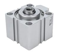 RASTKY Mini Pneumatic Cylinder Lightweight Thin Compact Air Cylinder 50mm X 20mm Aluminum Alloy, for Manipulators and Clamping Devices, Double Acting