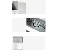 RASTKY Mini Steam Bake Electric Oven Easy Multifunction Oven for Home Kitchen, Stainless Steel (White)