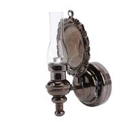 RASTKY Miniature Dollhouse LED Wall Sconce Exquisite Craftsmanship Illuminating Design Toy Arts and Crafts Lovers,1:12 Scale Decoration (Black)