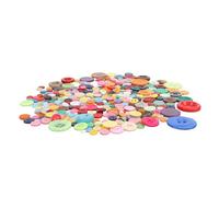 RASTKY Mixed Color Sewing Buttons Variety of Styles Round Multi Colors Craft Buttons, Versatile Use for Headbands School Activities 1 Pack Plastic Round
